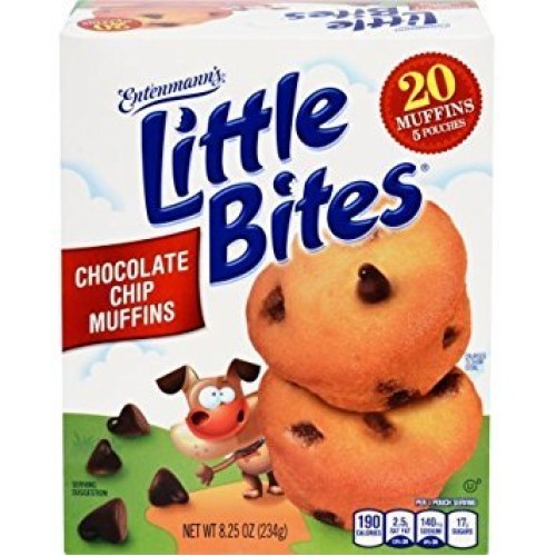 Entenmanns Little Bites 5 Ct Chocolate Chip Muffins 8.25 Oz Pa