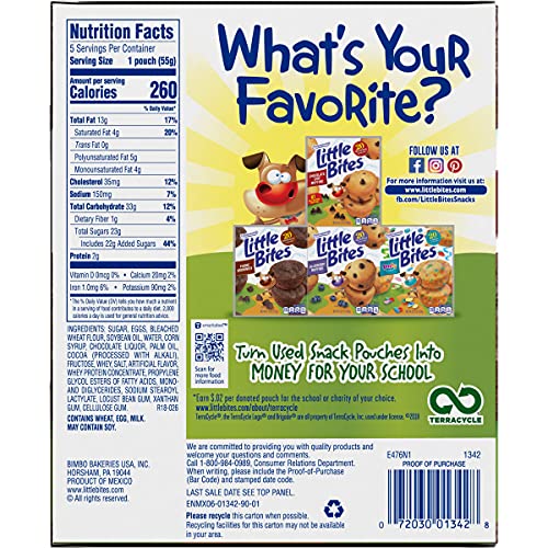 Entenmanns Little Bites Fudge Brownie Mini Muffins 1 Pack 5 Po...