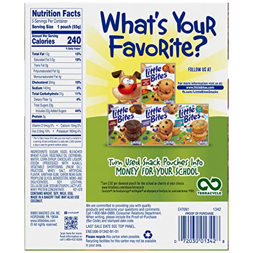 Entenmanns Little Bites Fudge Brownie Mini Muffins 1 Pack 5 Po...