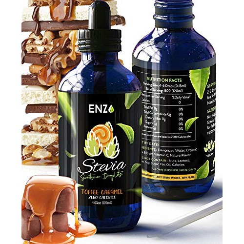 Toffee-Caramel Liquid Stevia Drops-4Oz -