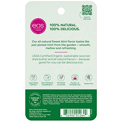 Eos Usda Organic Lip Balm - Sweet Mint | Lip Care To Moisturize