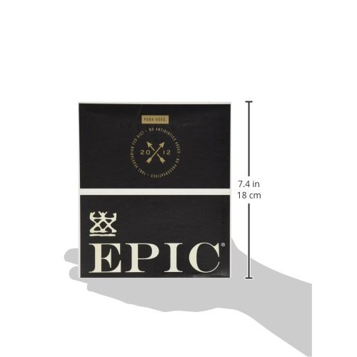 Epic Bar Sampler 6 Variety- 2 Bison Bacon Cranberry,2 Beef Haba