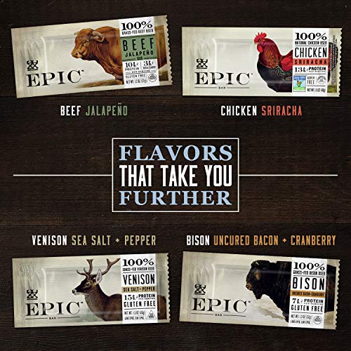 Epic Beef Sea Salt + Pepper Protein Bar, Keto Consumer Friendly,