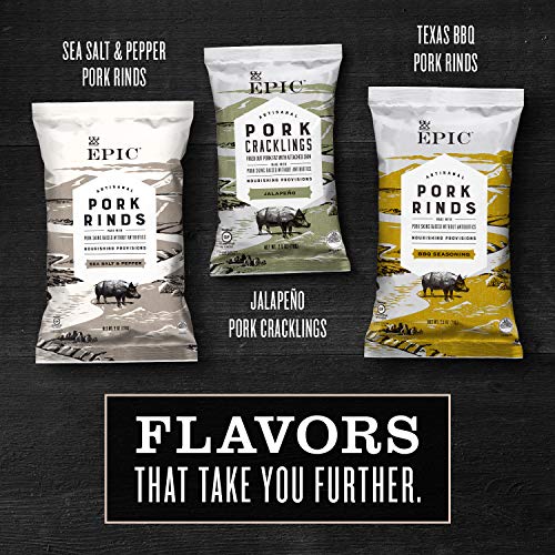 Epic Maple Bacon Pork Cracklings, Keto Friendly, 2.5Oz