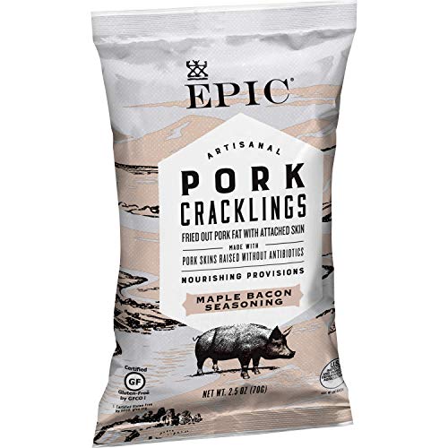 Epic Maple Bacon Pork Cracklings, Keto Friendly, 2.5Oz