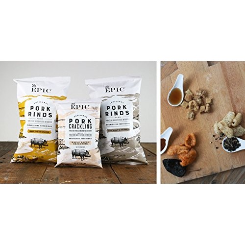 Epic New Artisanal Pork Rinds Snack 2.5Oz Sea Salt &Amp; Pepper, 6