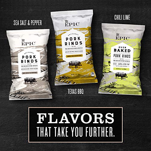 Epic Pink Himalayan Salt Pork Rinds, Keto Friendly, 4Ct Box 2.5O