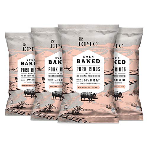 Epic Pink Himalayan Salt Pork Rinds, Keto Friendly, 4Ct Box 2.5O
