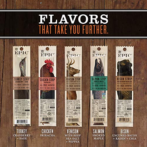 Epic Provisions Wagyu Beef Steak Strips, Grass-Fed 20 Count Box