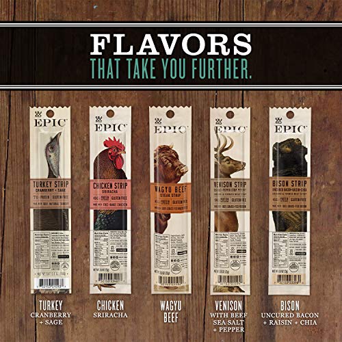 EPIC Smoked Salmon Snack Strips, Paleo Friendly Jerky, 10 ct