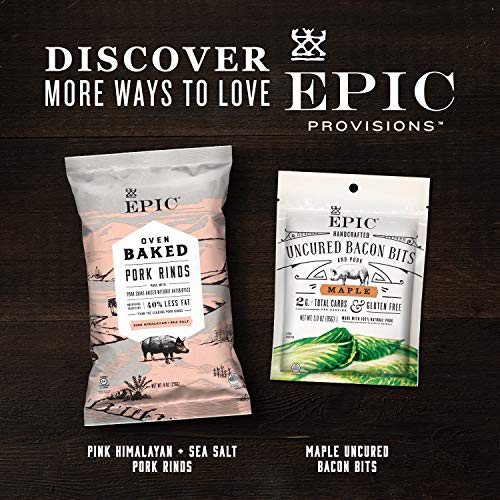 Epic Uncured Bacon Protein Bars Paleo Friendly, 12 Ct, 1.5 Oz Bars