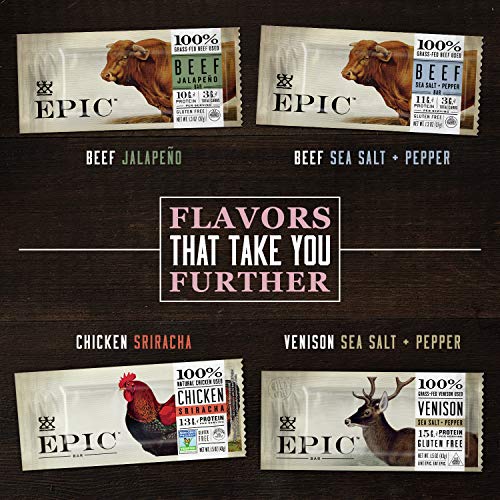 Epic Uncured Bacon Protein Bars Paleo Friendly, 12 Ct, 1.5 Oz Bars