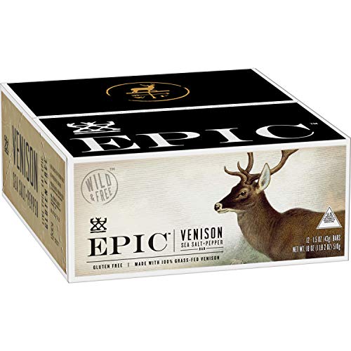 Epic Venison Sea Salt &Amp; Pepper Bars 12 Count