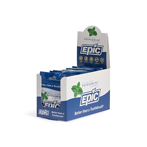 Epic Dental 100% Xylitol Sweetened Breath Mints, Peppermint Flav