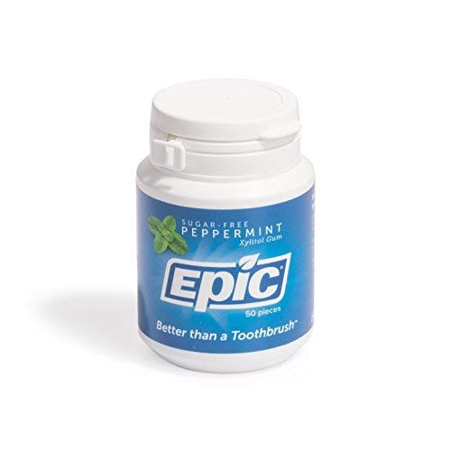 Epic Dental 100% Xylitol Sweetened Gum Peppermint, 500-Count Bu