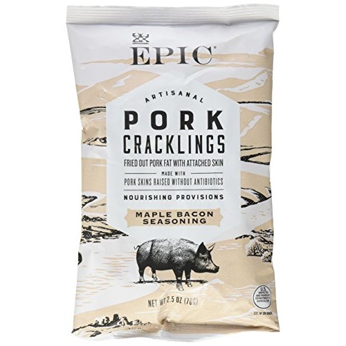 Epic Pork Rinds And Crackling Maple Bacon Crackling 2.5 Oz Pack
