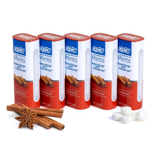 Epic Xylitol Cinnamon Mints, 275 Pieces (5-Pack)