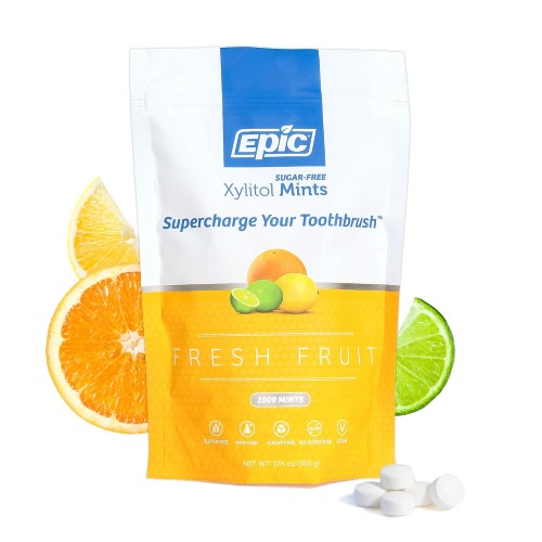 Epic Xylitol Fresh Fruit Mints, 1000 Pieces