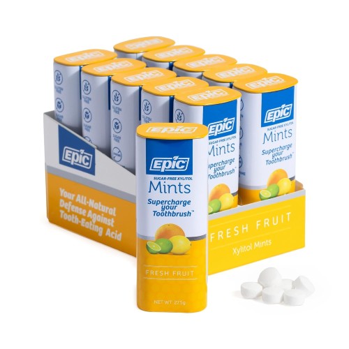 Epic Xylitol Fresh Fruit Mints, 550 Pieces (10-Pack)
