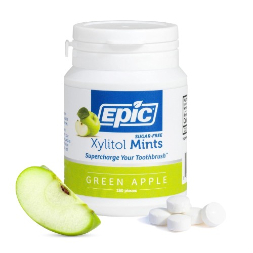 Epic Xylitol Green Apple Mints, 180 Pieces