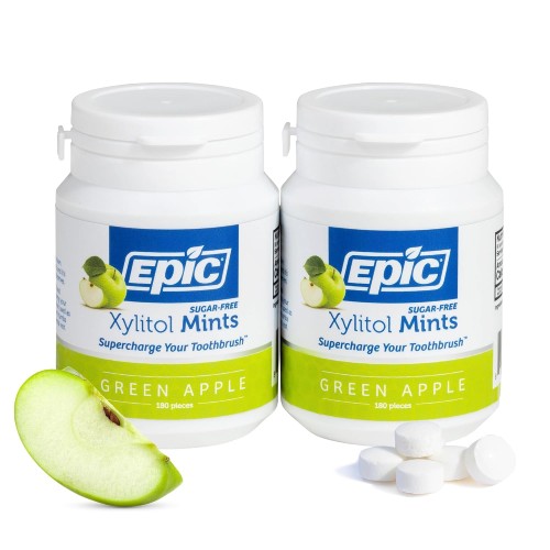 Epic Xylitol Green Apple Mints, 360 Pieces (2-Pack)