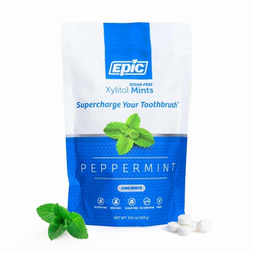 Epic Xylitol Peppermint Mints, 1000 Pieces