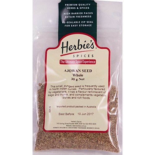 Herbies Spices Ajowan Seed Whole - 30G