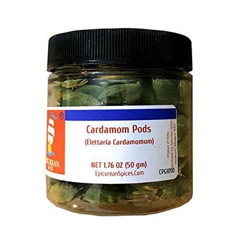 Epicurean Spices Cardamom Pods, Whole, 1.76 Oz