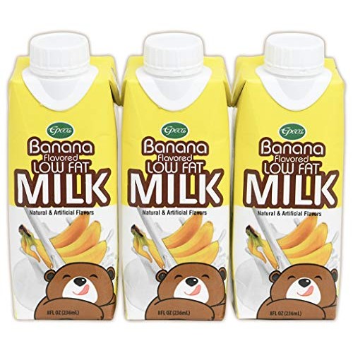 Epoca Banana Flavored Lowfat Milk 6 Pack, Rbst Free Milk, Asepti