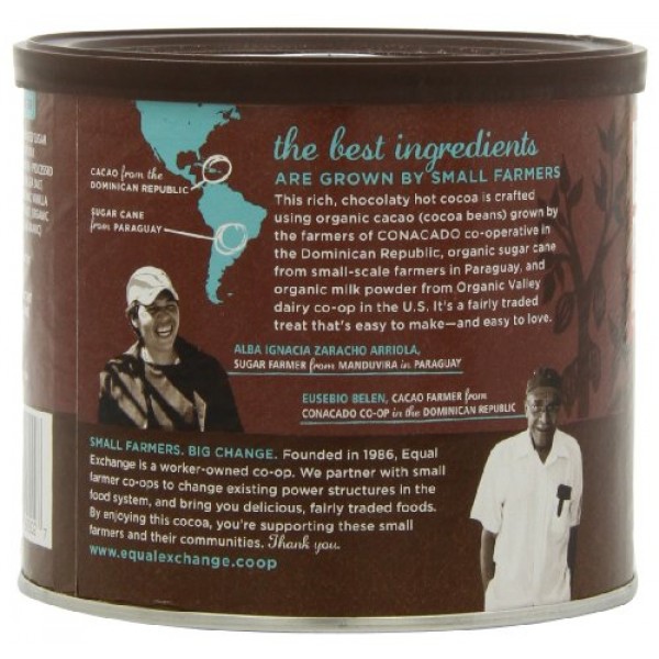 Equal Exchange Organic Hot Cocoa Mix, 12-Ounce Tins Pack of 3