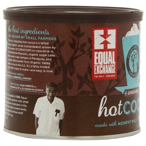 Equal Exchange Organic Hot Cocoa Mix, 12-Ounce Tins Pack Of 3