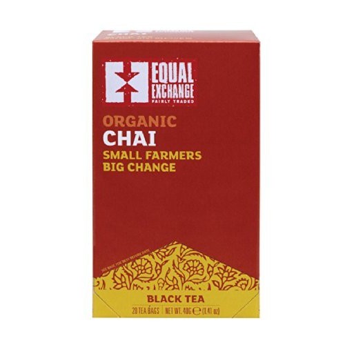 Equal Exchange Organic Chai Tea - 20 Bags Per Pack - 6 Packs Per