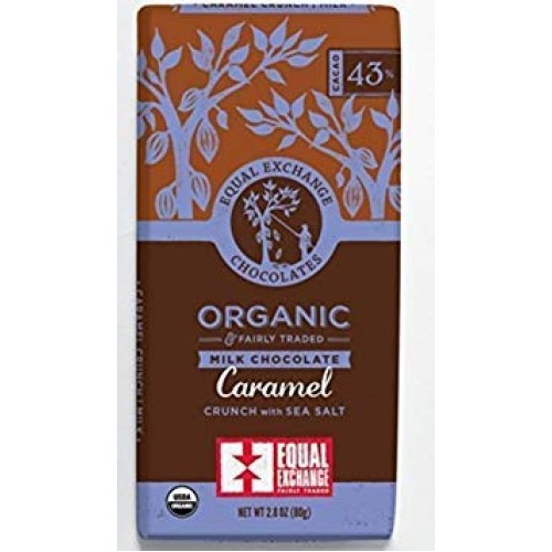 Equal Exchange Organic Caramel Milk With Sea Salt Crunch Chocola
