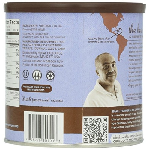 Equal Exchange Baking Cocoa, 8-Ounce Can