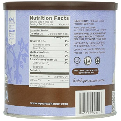 Equal Exchange Baking Cocoa, 8-Ounce Can