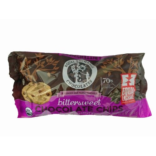 Equal Exchange Bittersweet Chocolate Chips 10 Oz. 3- 10 Ounc