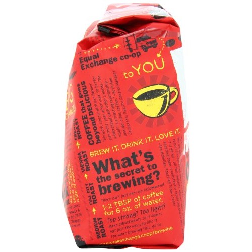 Equal Exchange Organic Whole Bean Coffee, French Roast, 10 Ounce