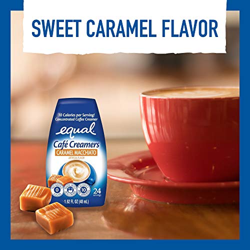 Equal Café Coffee Creamers Caramel Macchiato, Low-Calorie Coffee