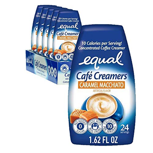 Equal Café Coffee Creamers Caramel Macchiato, Low-Calorie Coffee
