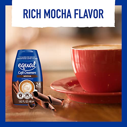 Equal Café Coffee Creamers Mocha, Low-Calorie Coffee Creamer, 1.