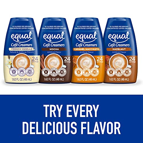Equal Café Coffee Creamers Mocha, Low-Calorie Coffee Creamer, 1.