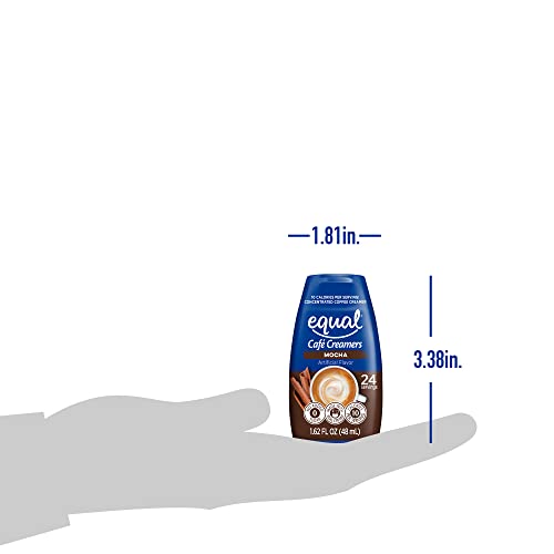 Equal Café Coffee Creamers Mocha, Low-Calorie Coffee Creamer, 1.
