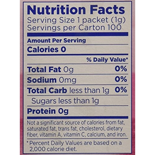Equal Sugar Substitute Packets - 100 Ct