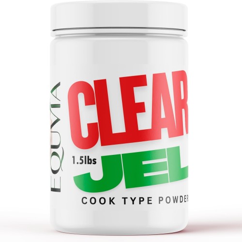 Equvia Clear Jel Powder, Cook Type Thickener for Canning, Jams, and Pie Fillings, 1.5 lbs (680g) – Premium Starch for Home Food Preservation