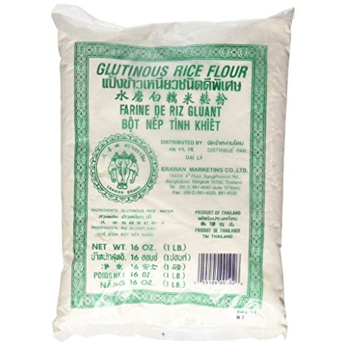 Dried Sweet Glutinous Rice Flour - 2X 1 Lb Traditional Water Mi