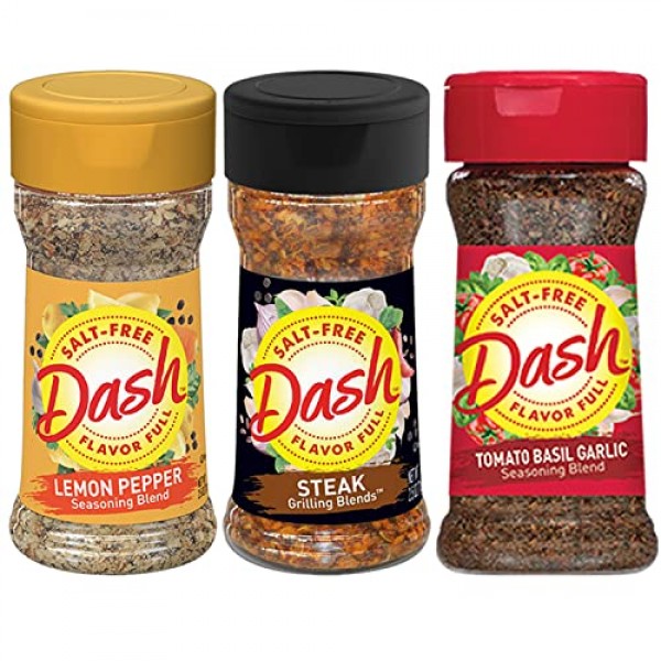 Mrs. Dash Salt Free Seasoning Blends Variety Bundle Pack - 12 Flavor  Variety With June Street Market Blank Recipe Card