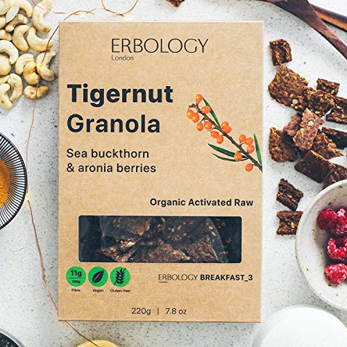 Erbology Organic Tigernut Granola 3 X 7.8 Oz Pack With Sea Buc
