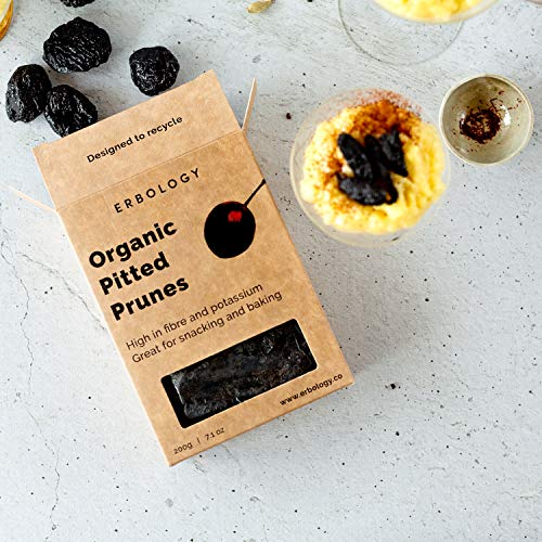 Organic Pitted Prunes 7.1 Oz - Non-Sulphured - Premium Single Va