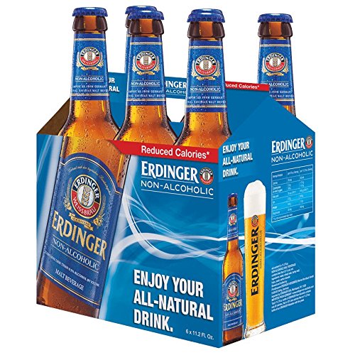 Erdinger Non-Alcoholic Malt Beer, 11.2 Fl Oz 24 Glass Bottles
