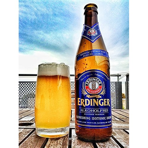 Erdinger Non-Alcoholic Malt Beer, 11.2 Fl Oz 24 Glass Bottles